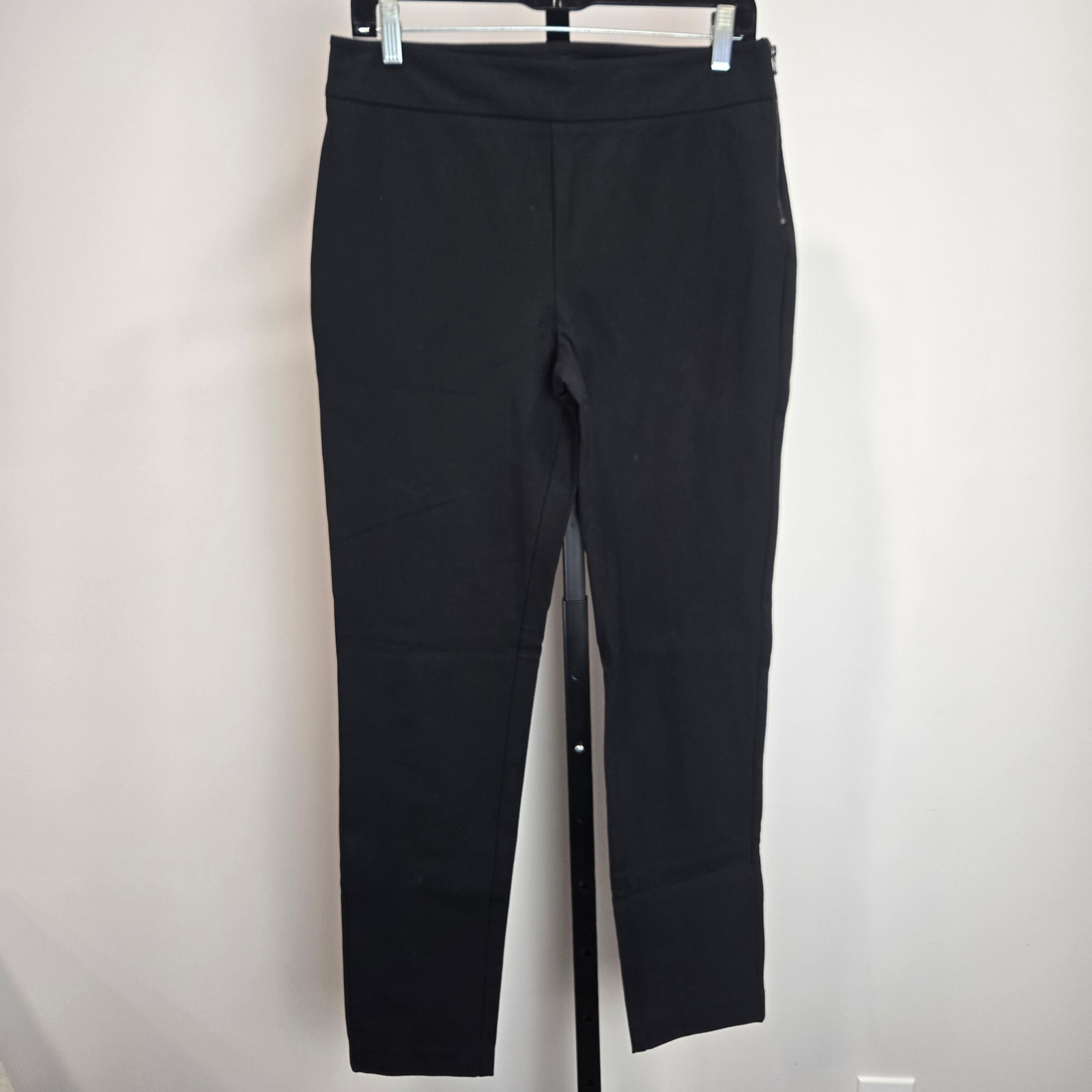 Kobi Halperin Womens Black Side Zip Slim Leg Tailored Dress Pants Size 8